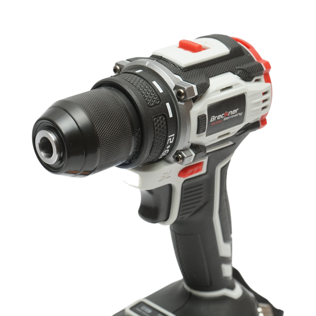 Masina de insurubat si gaurit fara perii cu 2 baterii litiu 21V/1.5Ah, cuplu 40Nm, mandrina 10mm, turatie 1350rpm Breckner Germany - imagine 7