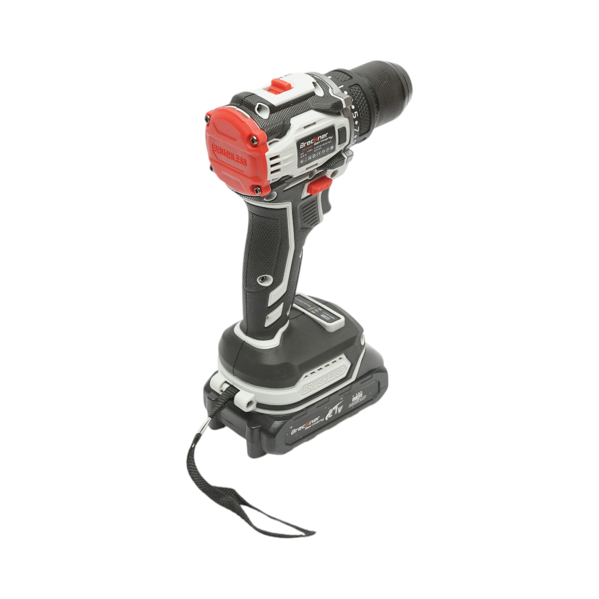 Masina de insurubat si gaurit fara perii cu 2 baterii litiu 21V/1.5Ah, cuplu 40Nm, mandrina 10mm, turatie 1350rpm Breckner Germany - imagine 4