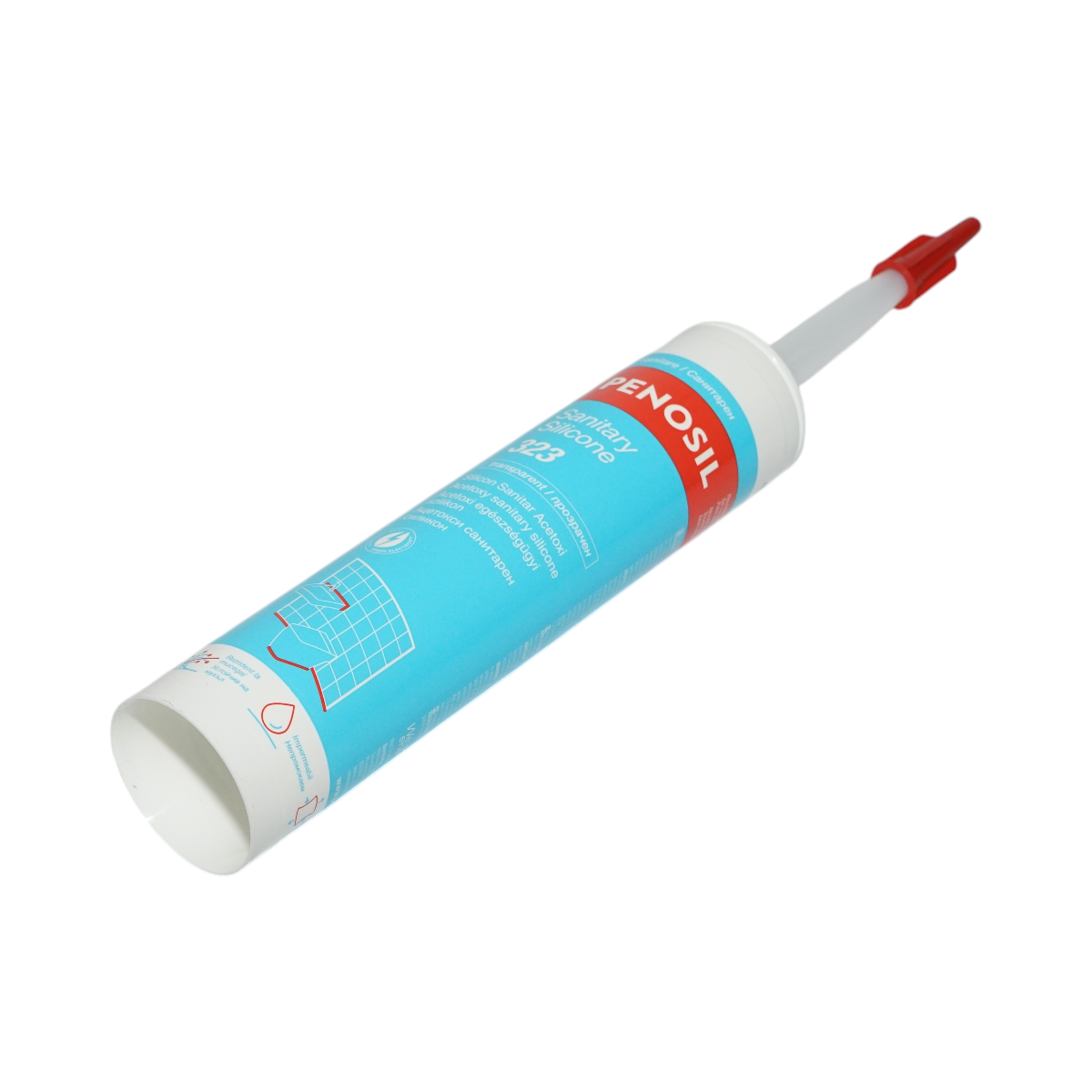 Silicon sanitar etansant transparent rezistent la mucegai 280ml Sanitary Silicone 323 Penosil - imagine 4
