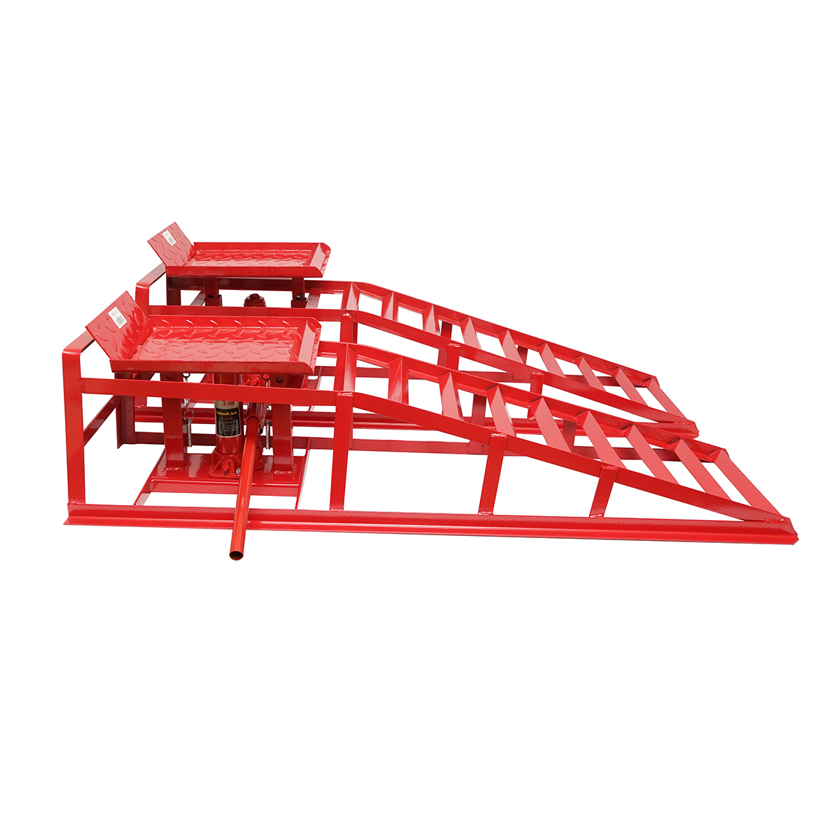 Set rampe auto metalice hidraulice 1360x350x350mm, sarcina maxima 2T - imagine 4