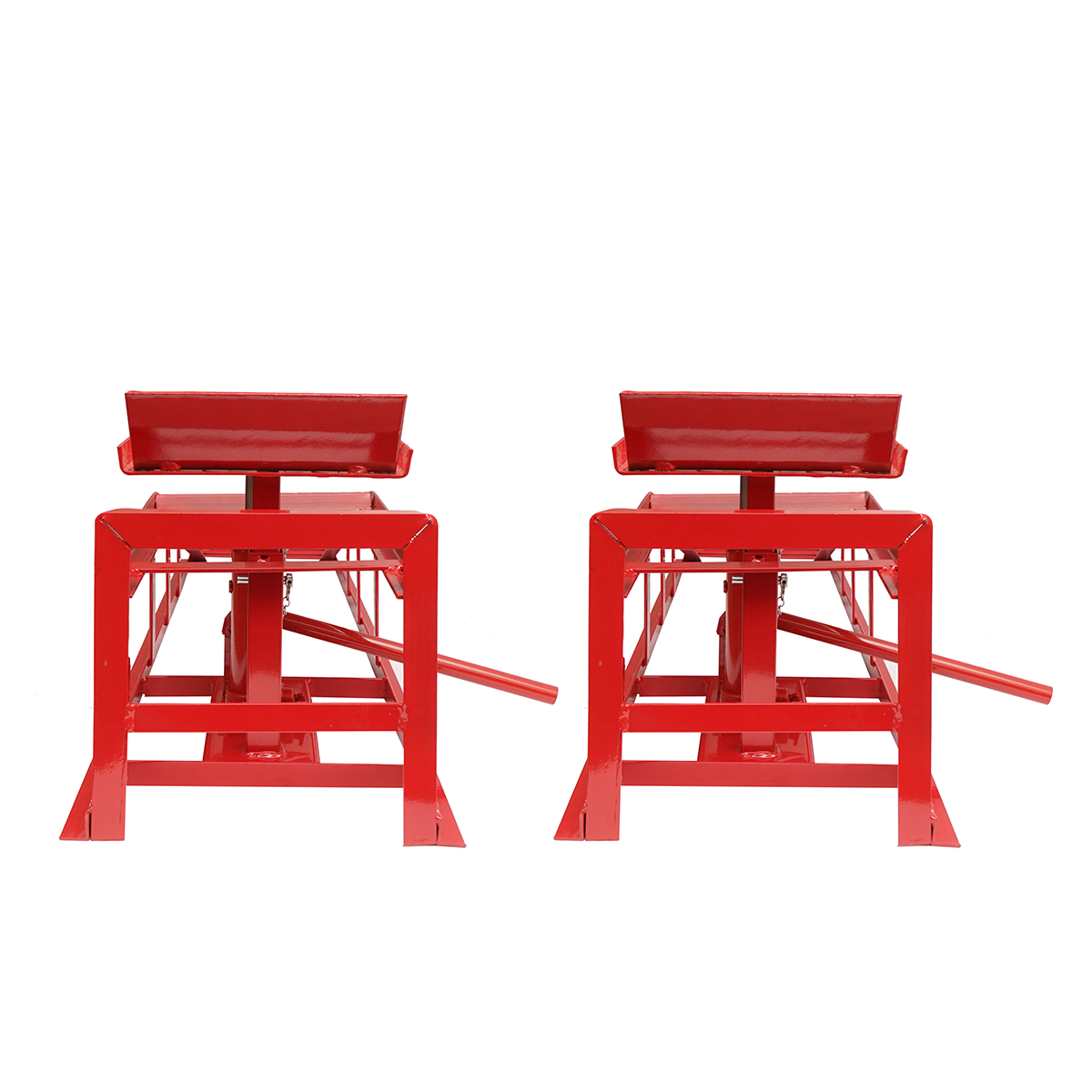 Set rampe auto metalice hidraulice 1360x350x350mm, sarcina maxima 2T - imagine 9