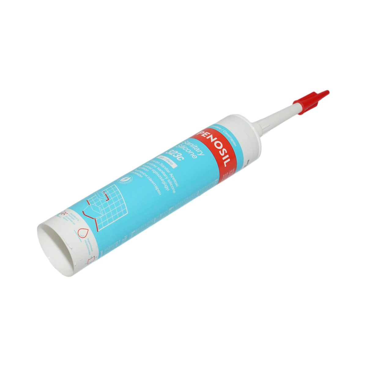 Silicon sanitar etansant alb rezistent la mucegai 280ml Sanitary Silicone 323 Penosil - imagine 4