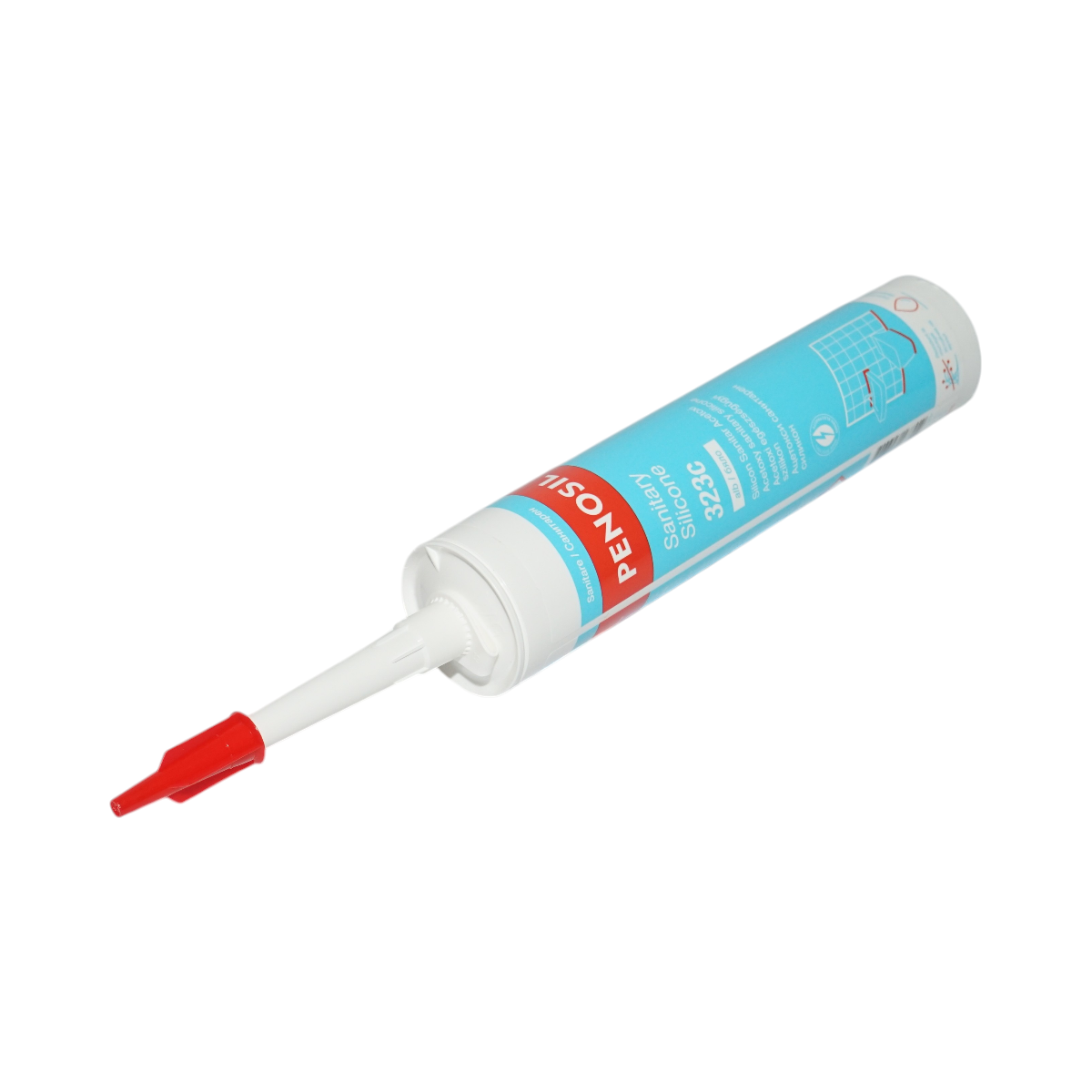 Silicon sanitar etansant alb rezistent la mucegai 280ml Sanitary Silicone 323 Penosil - imagine 3