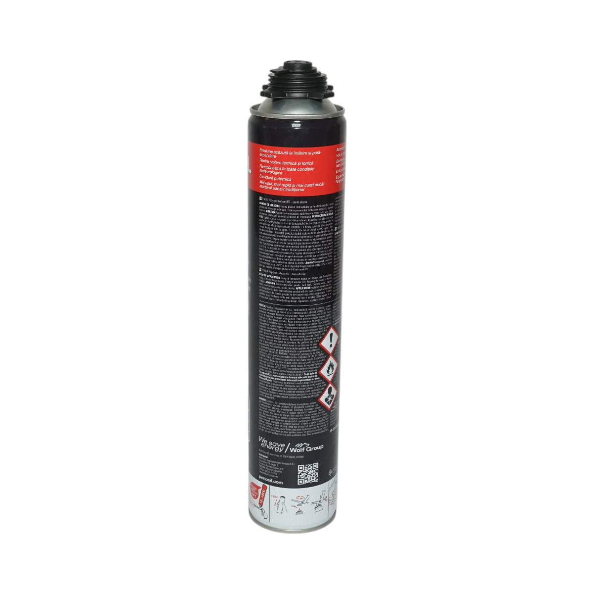 Spuma adeziva pentru placi de polistiren 750ml Penosil Polystyrol FixFoam 877 - imagine 2