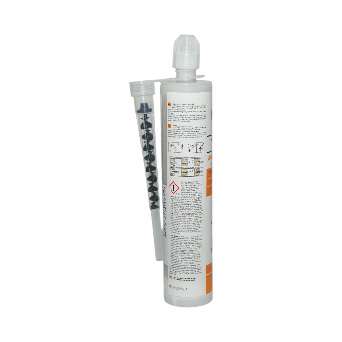 Ancora chimica fara stiren bicomponenta pe baza de rasina poliesterica gri 300ml OLIVE TQ-10S Penosil - imagine 2