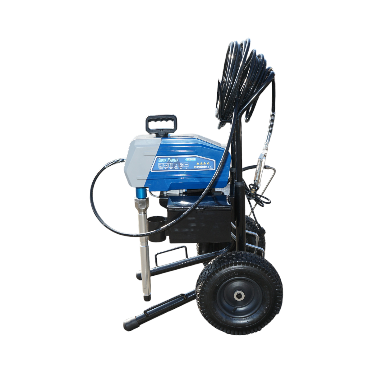 Pompa de vopsit airless profesionala cu piston si motor fara perii 1.3kW, 220V, debit 2.4 L/min, duza 517, presiune maxima 227 bar M24H - imagine 4
