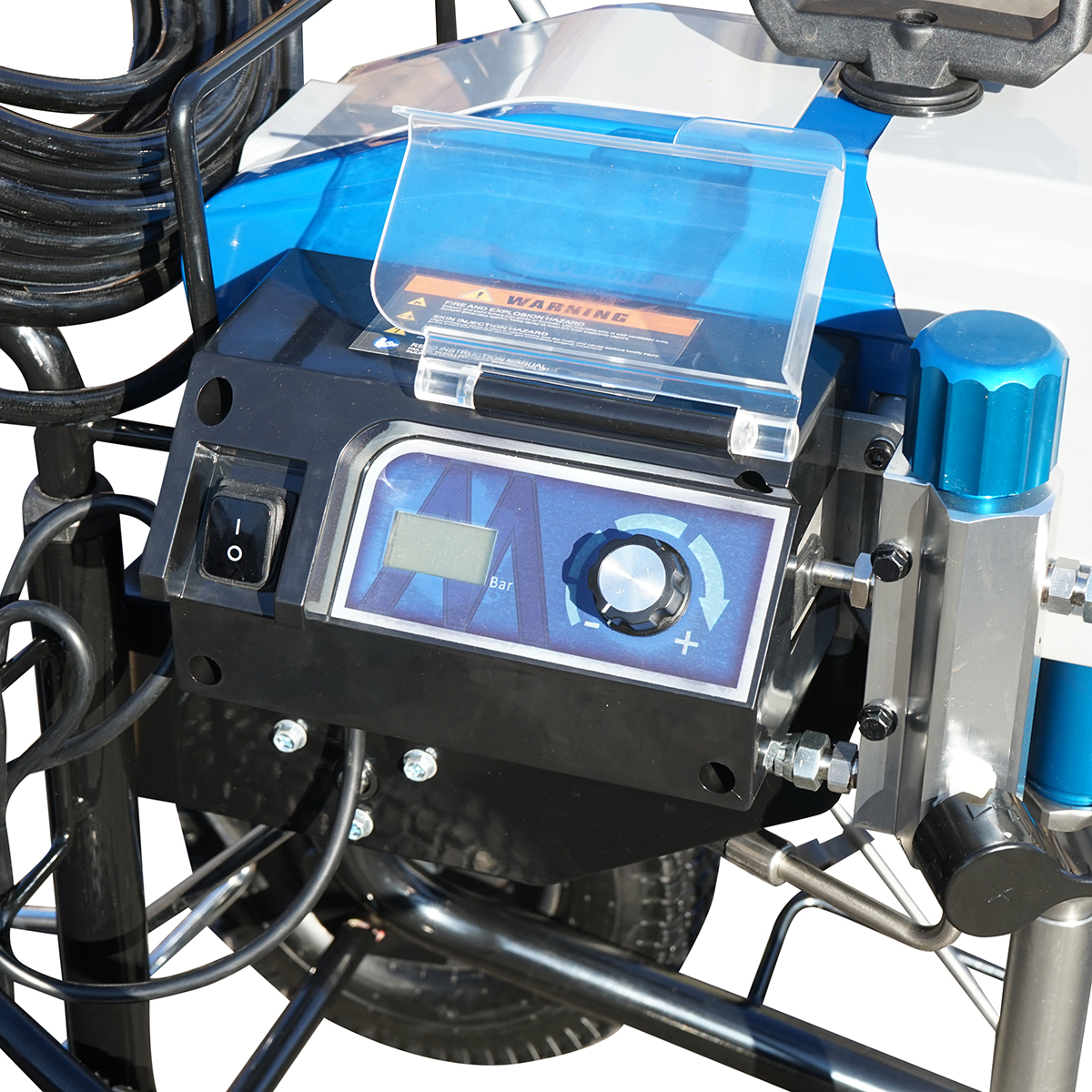 Pompa de vopsit airless profesionala cu piston si motor fara perii 2.6kW, 220V, debit 3.2 L/min, duza 517, presiune maxima 227 bar M32H - imagine 7