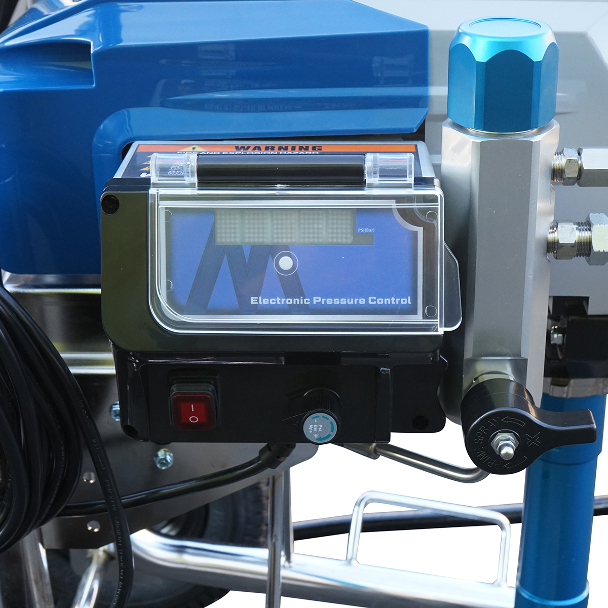 Pompa de vopsit airless profesionala cu piston si motor fara perii 4.5kW, 220V, debit 8.5 L/min, duza 517, presiune maxima 227 bar M85 - imagine 6