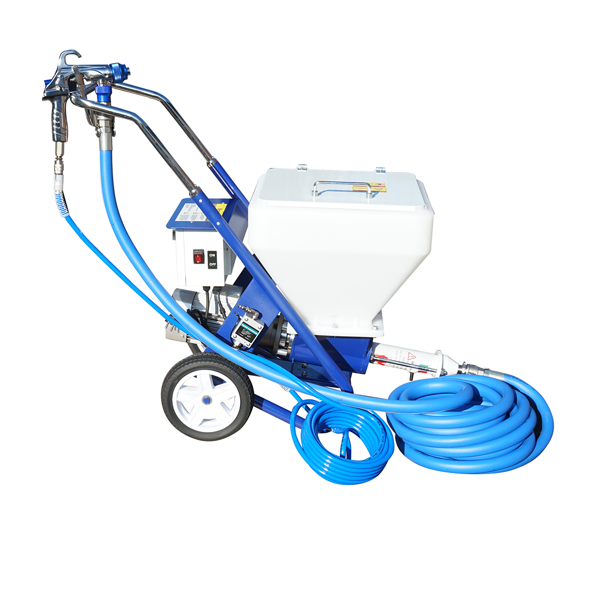 Pompa de glet si tencuiala decorativa airless T5 2.2kW, 220V, debit 15 L/min, granulatie 3mm, presiune 20 bar - imagine 3