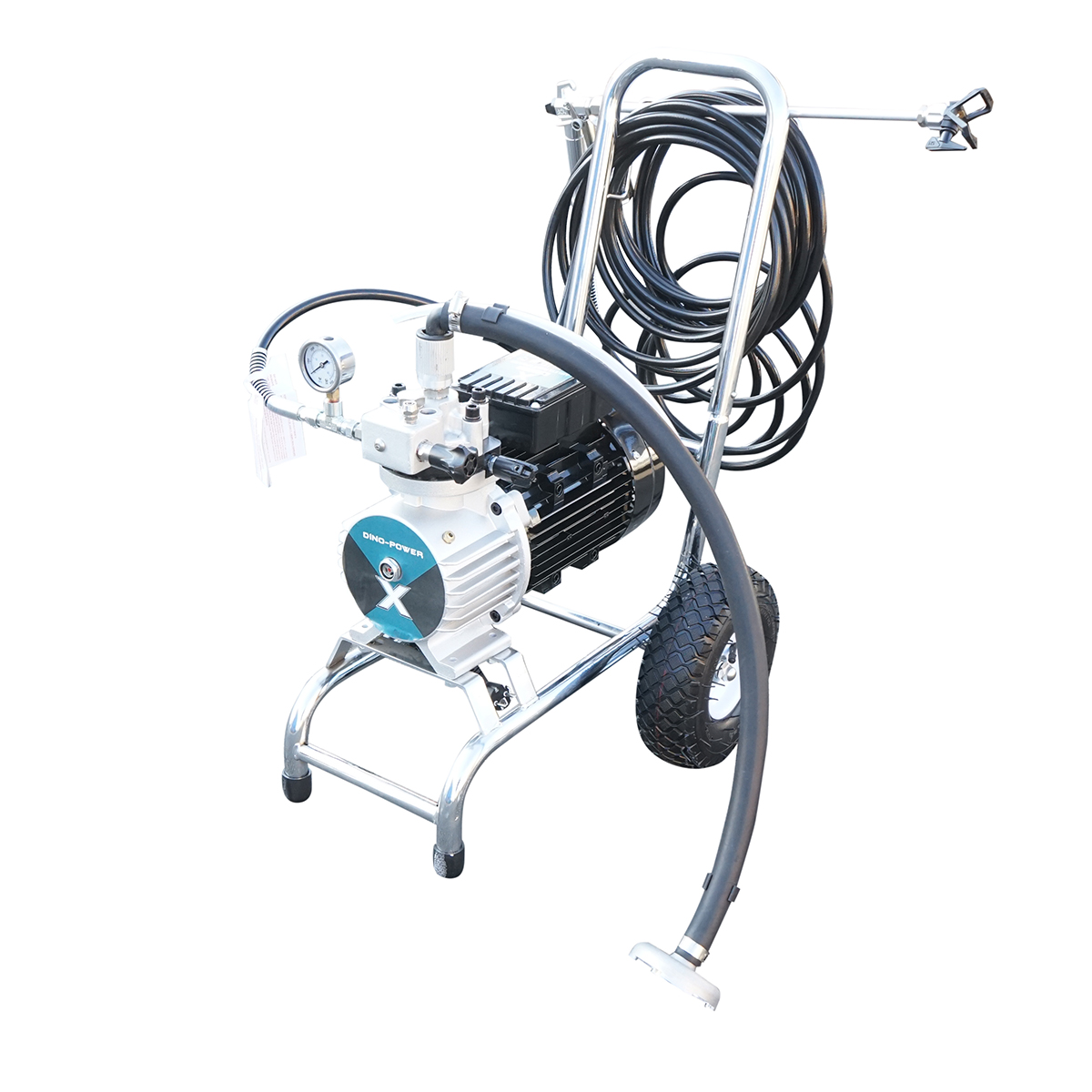 Pompa de vopsit airless profesionala cu membrana 2kW, 220V, debit 4 L/min, duza 521, presiune maxima 220 bar X D990 - imagine 2