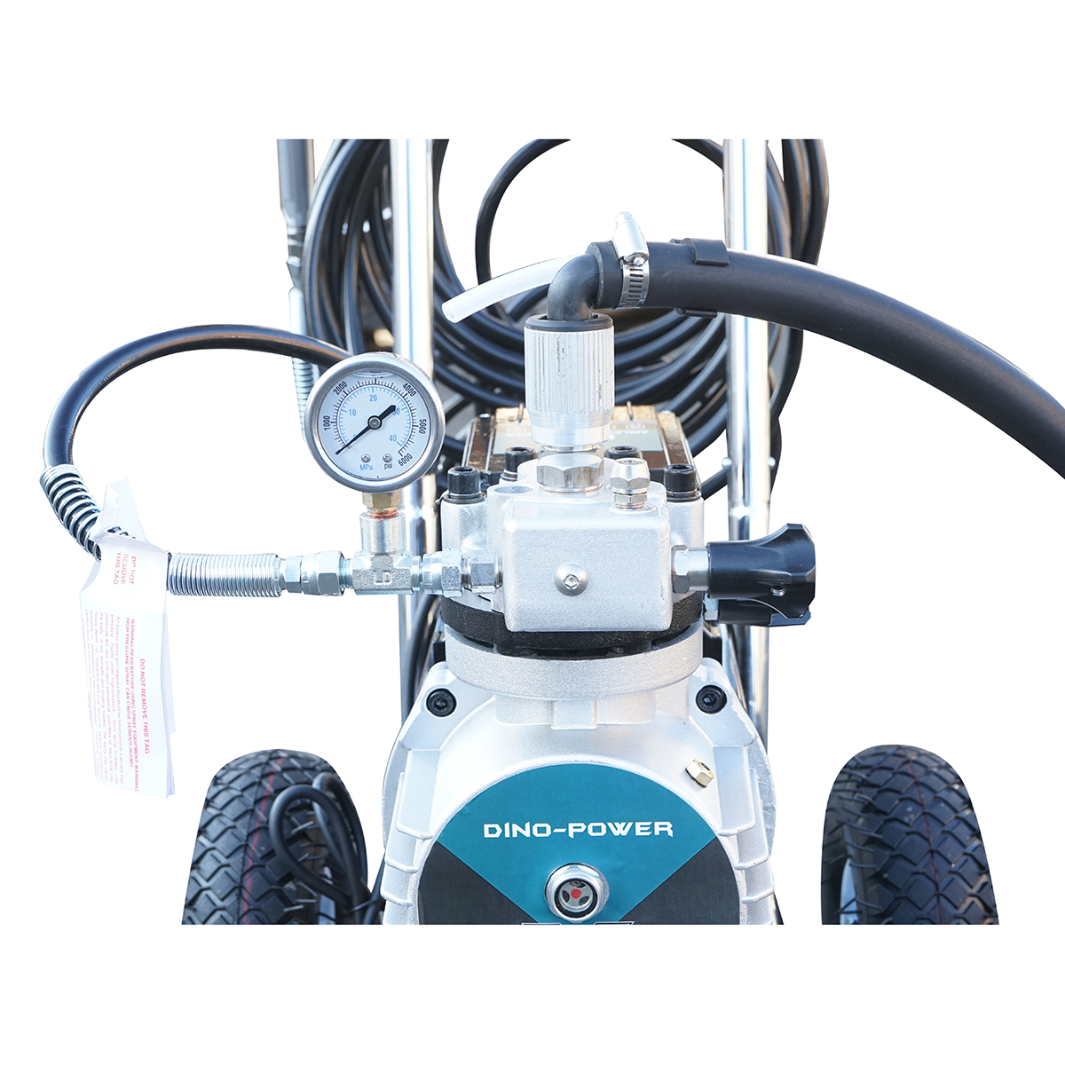 Pompa de vopsit airless profesionala cu membrana 2kW, 220V, debit 4 L/min, duza 521, presiune maxima 220 bar X D990 - imagine 6