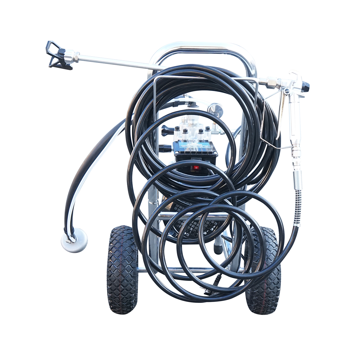 Pompa de vopsit airless profesionala cu membrana 2kW, 220V, debit 4 L/min, duza 521, presiune maxima 220 bar X D990 - imagine 4