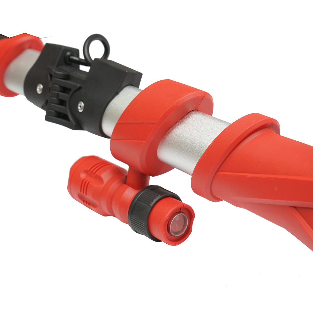 Slefuitor pereti si tavane tip girafa pliabil cu aspirator 710W, 220V, viteza 800-1800 r/min, 2 capete rotund/triunghiular, iluminare LED, 12 discuri incluse - imagine 10