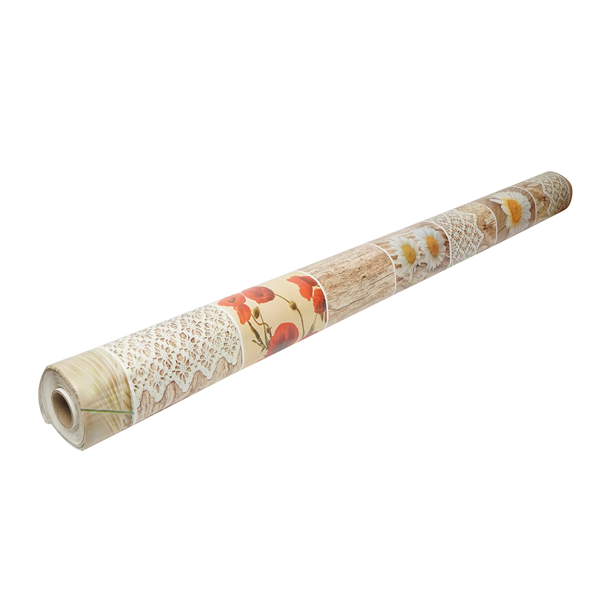 Rola fata de masa decorativa PVC 1.37x20m, grosime 0.18mm, textil 45 g/mp, model floral rustic Breckner Germany - imagine 4