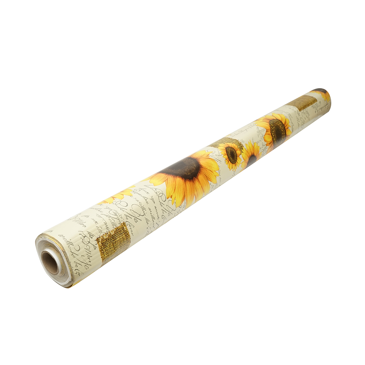 Rola fata de masa decorativa PVC 1.37x20m, grosime 0.18mm, textil 45 g/mp, model floarea soarelui Breckner Germany - imagine 4