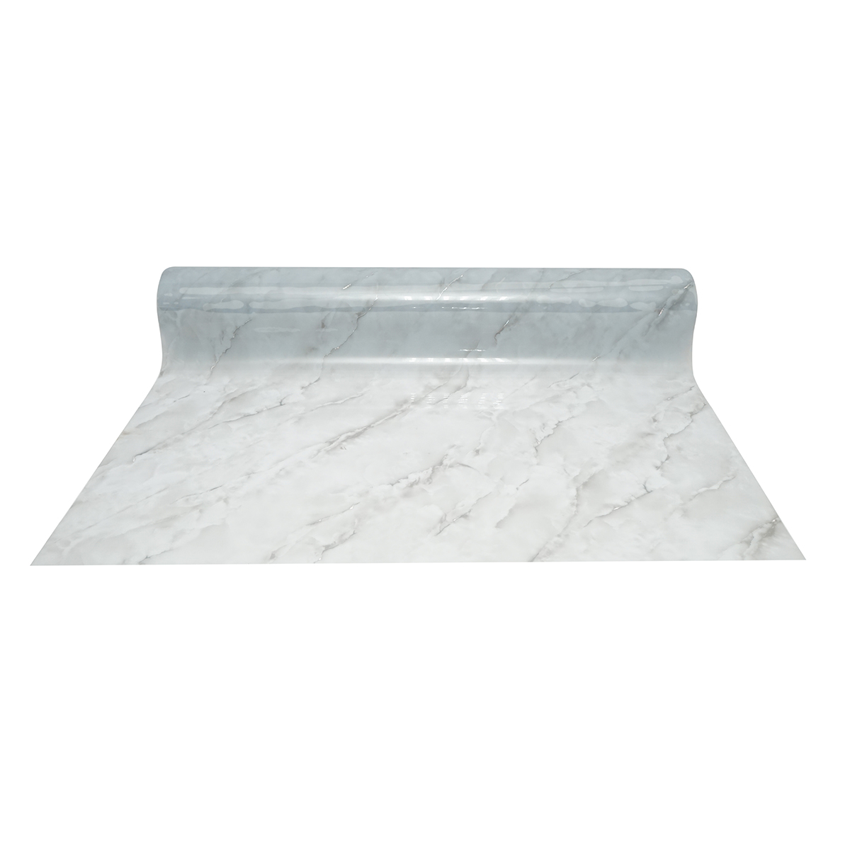 Folie protectie masa decorativa PVC siliconizat 100cm, grosime 0.8mm, model marmura gri 20m/rola Breckner Germany - imagine 2