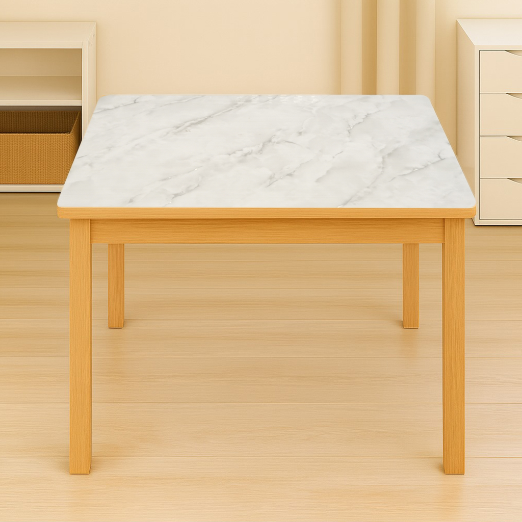 Folie protectie masa decorativa PVC siliconizat 100cm, grosime 0.8mm, model marmura gri 20m/rola Breckner Germany - imagine 3