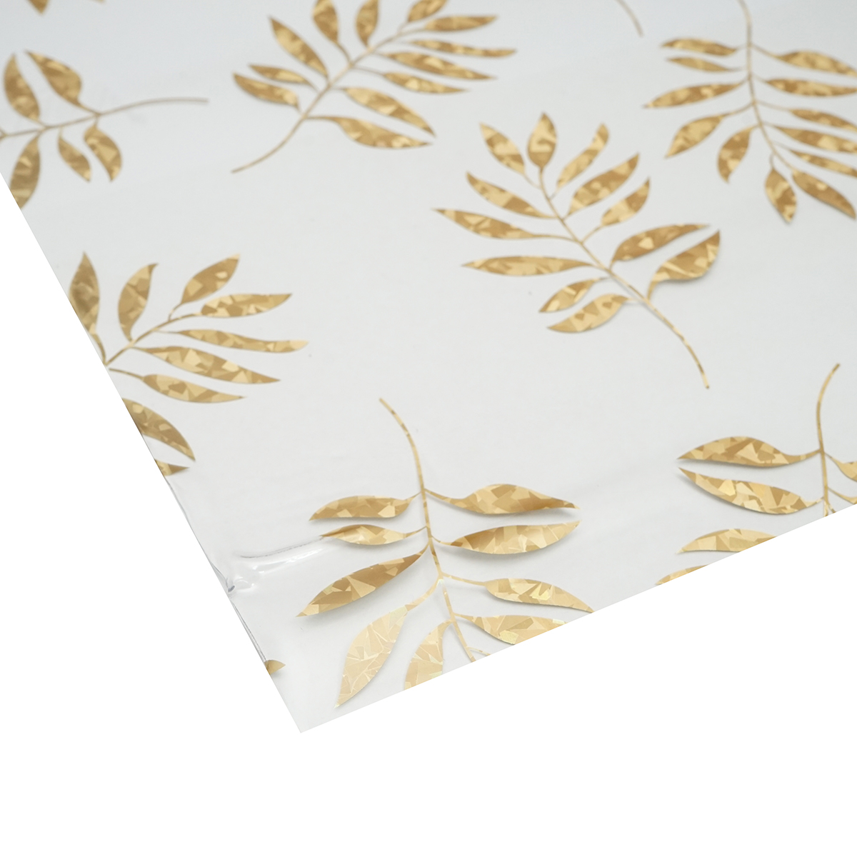 Folie protectie masa transparenta PVC siliconizat 100cm, grosime 0.8mm, model frunze 20m/rola Breckner Germany - imagine 4