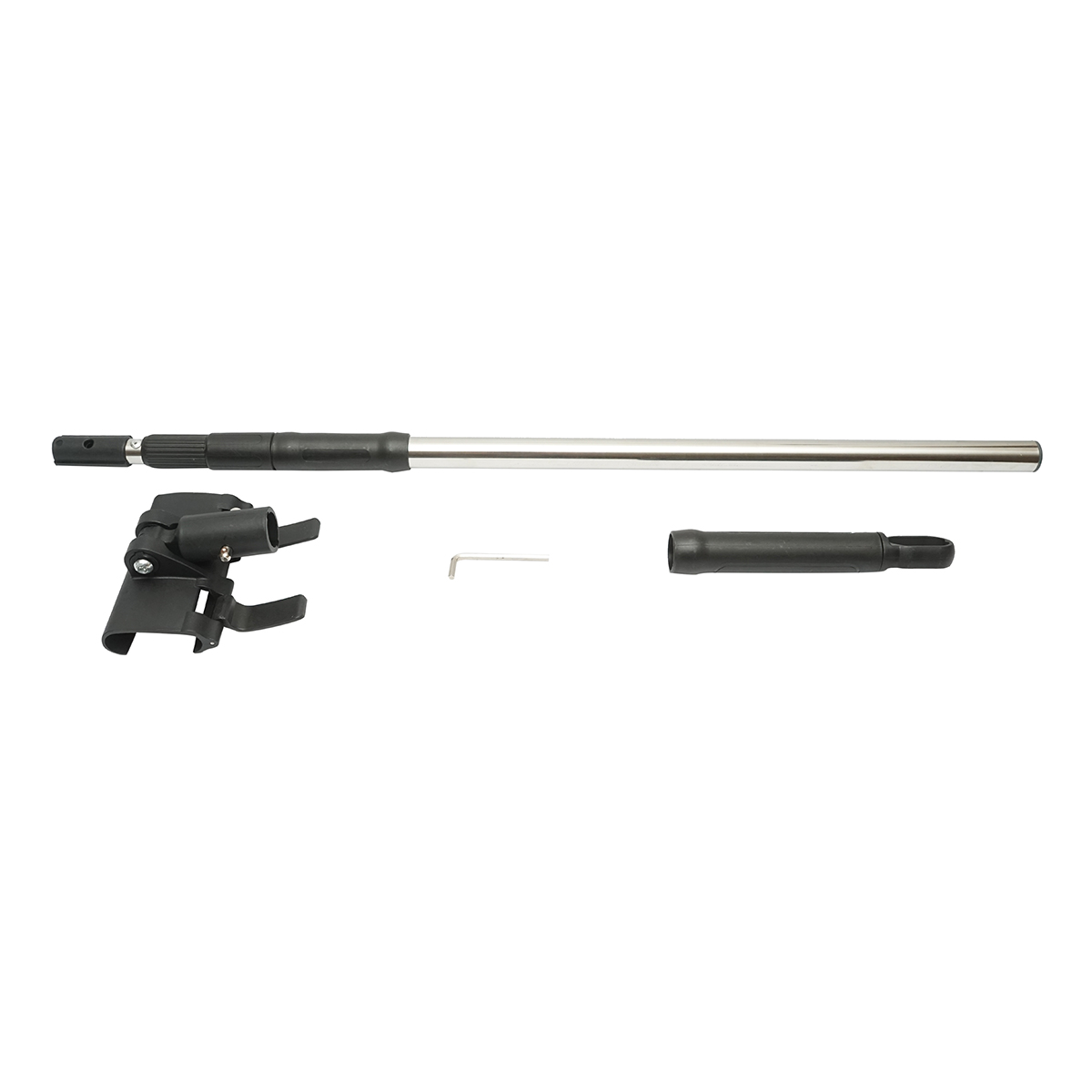 Set 3 gletiere profesionale inox 30/55/100cm, suport cu maner telescopic 85-200cm - imagine 3