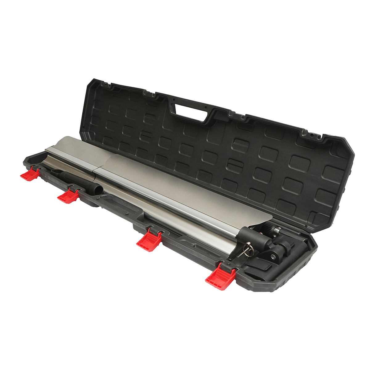 Set 3 gletiere profesionale inox 30/55/100cm, suport cu maner telescopic 85-200cm - imagine 7