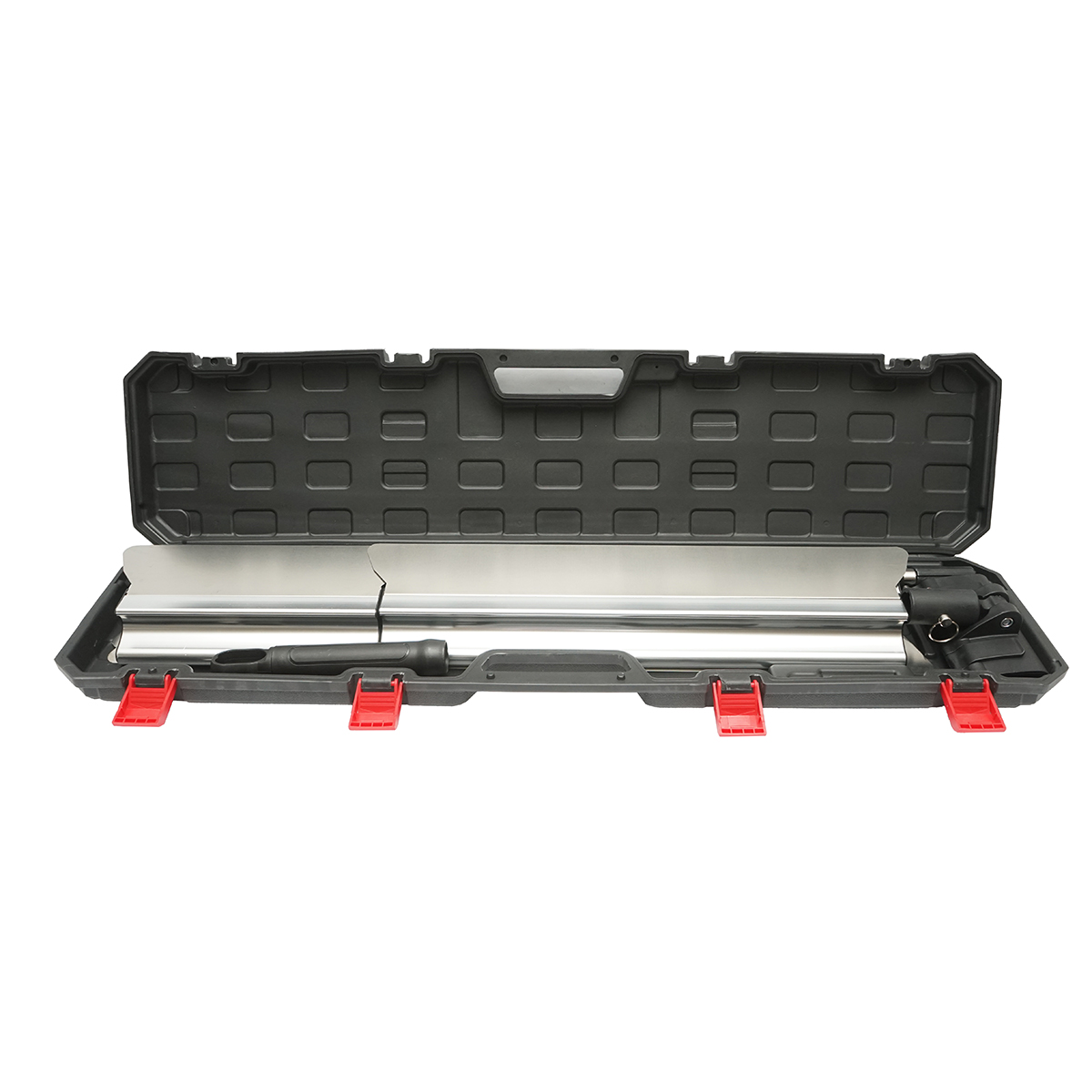 Set 3 gletiere profesionale inox 30/55/100cm, suport cu maner telescopic 85-200cm - imagine 2