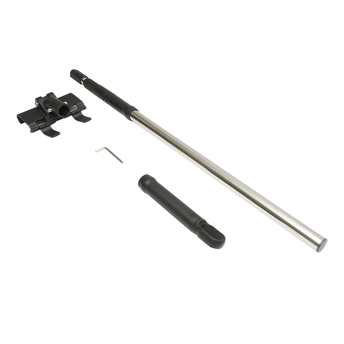 Set 3 gletiere profesionale inox 30/55/100cm, suport cu maner telescopic 85-200cm - imagine 4
