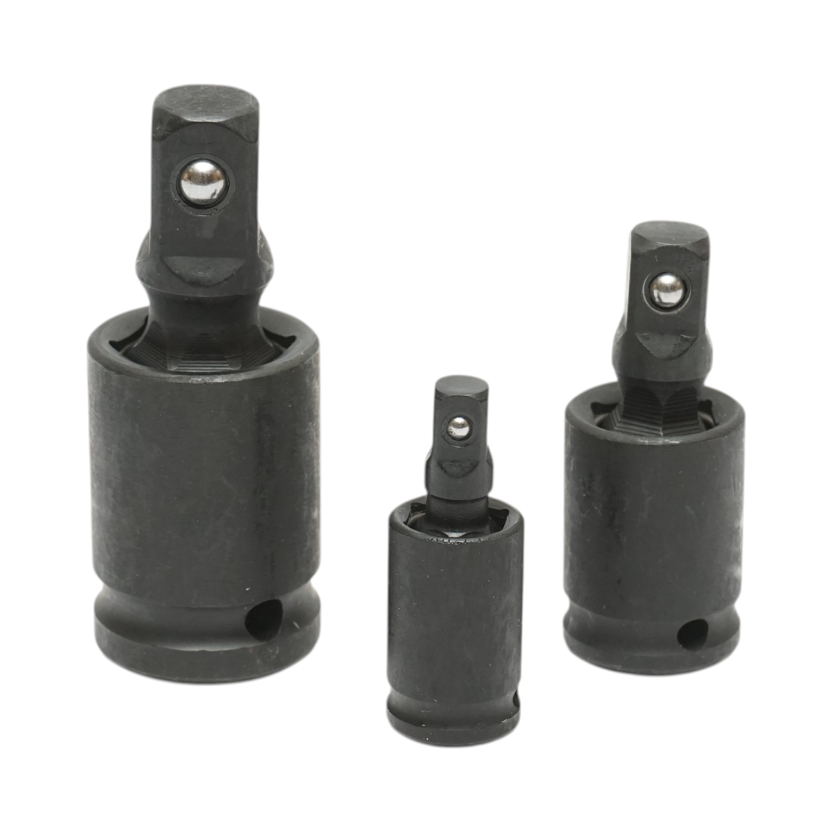 Set 3 adaptoare de impact cu articulatie cardanica patrat 1/2, 3/8, 1/4 inch Cr-Mo Breckner Germany