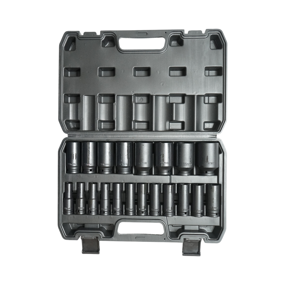 Trusa chei tubulare de impact lungi 10-38mm, 78mm, patrat 1/2 inch Cr-Mo 20 piese Breckner Germany - imagine 3
