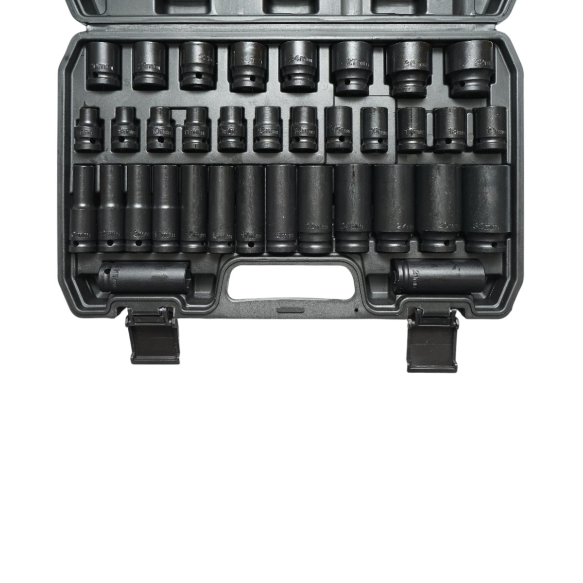 Trusa chei tubulare scurte 8-32mm 38mm si lungi 10-32mm 78mm, patrat 1/2 inch 35 piese Breckner Germany - imagine 4