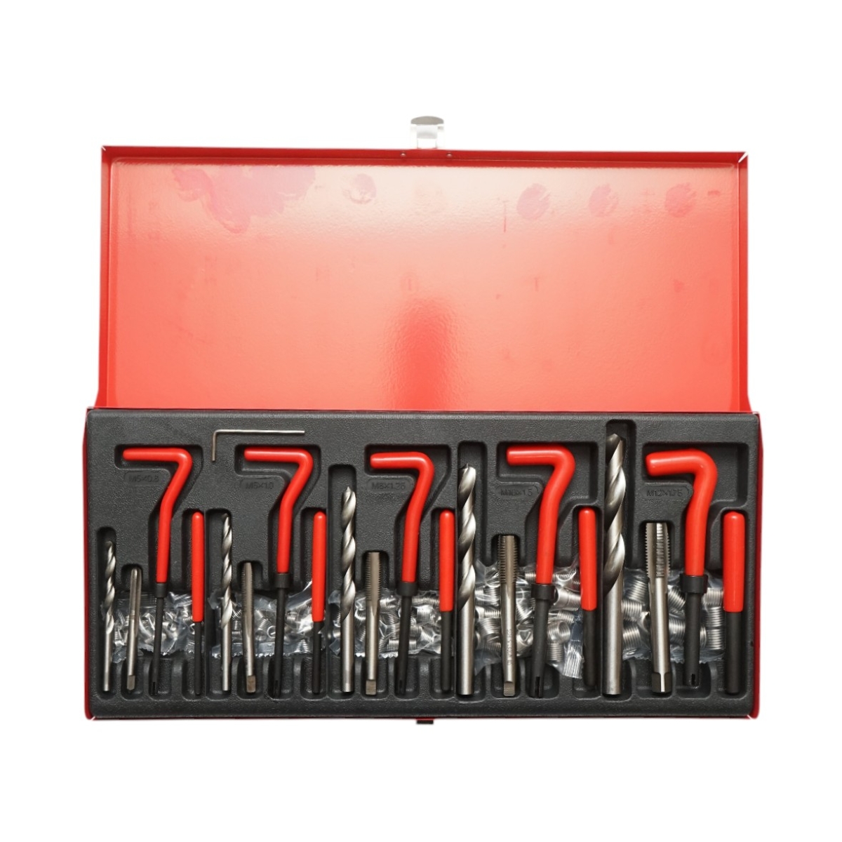 Trusa reparat filete M5, M6, M8, M10, M12 131 piese - imagine 2