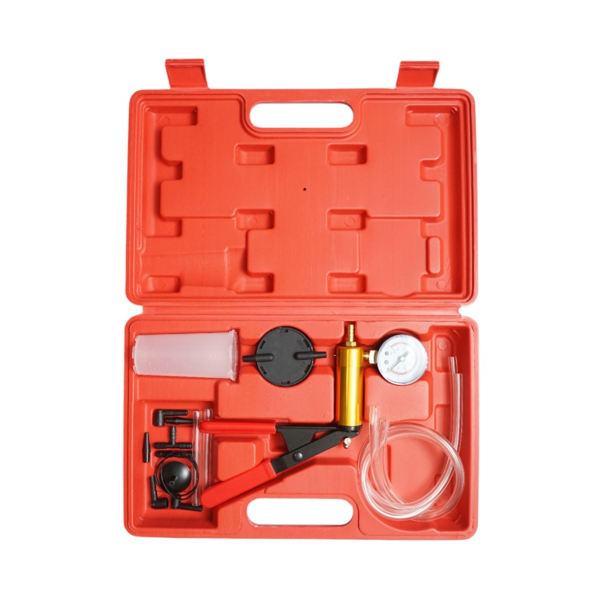 Trusa pompa tester presiune si vacuum pentru aerisire frane, testare ABS, EGR, AC si sistem incalzire auto - imagine 2