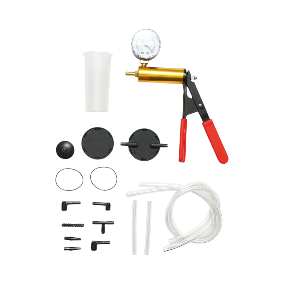 Trusa pompa tester presiune si vacuum pentru aerisire frane, testare ABS, EGR, AC si sistem incalzire auto - imagine 4