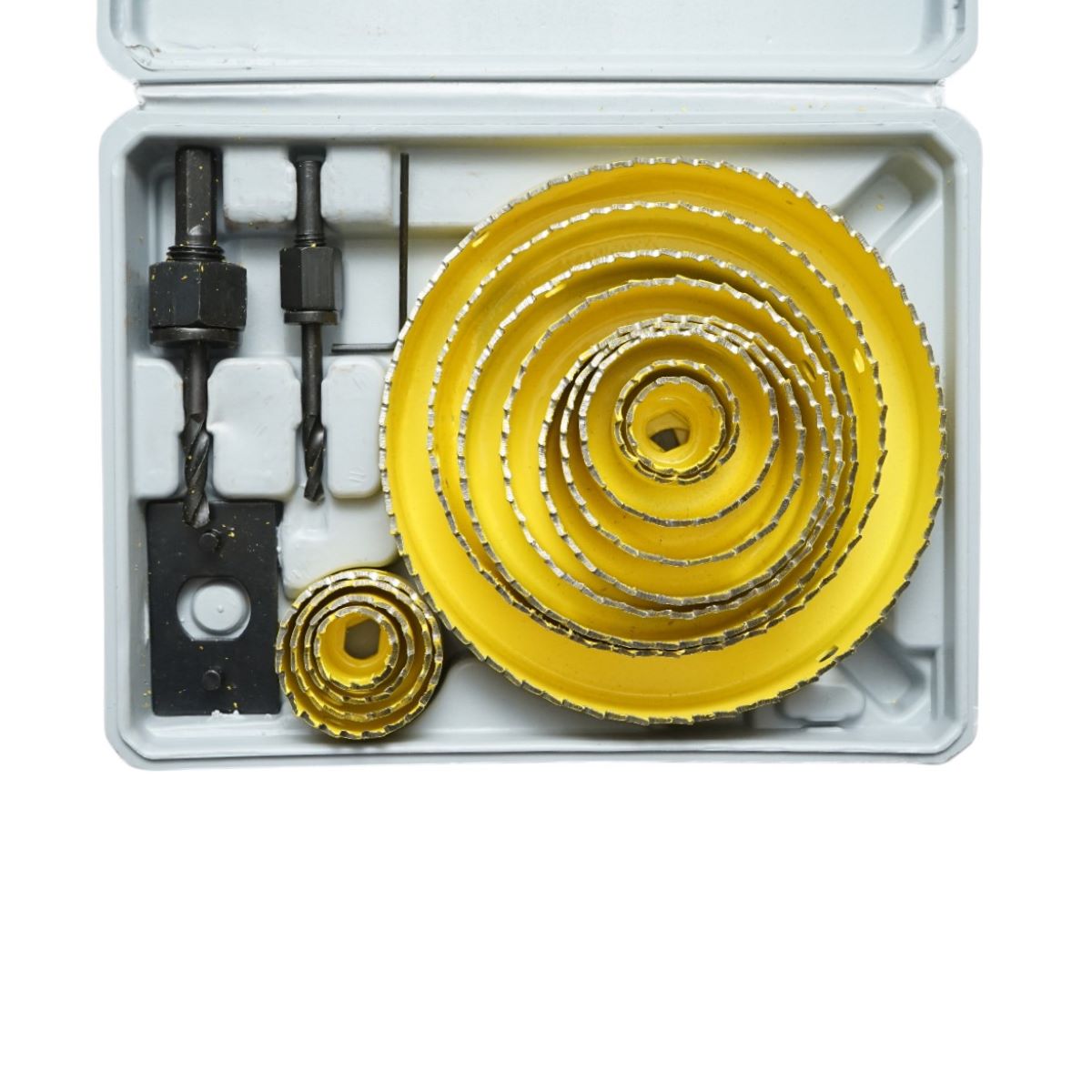 Set 13 carote circulare 19-127mm pentru rigips, lemn, PVC 17 piese - imagine 3