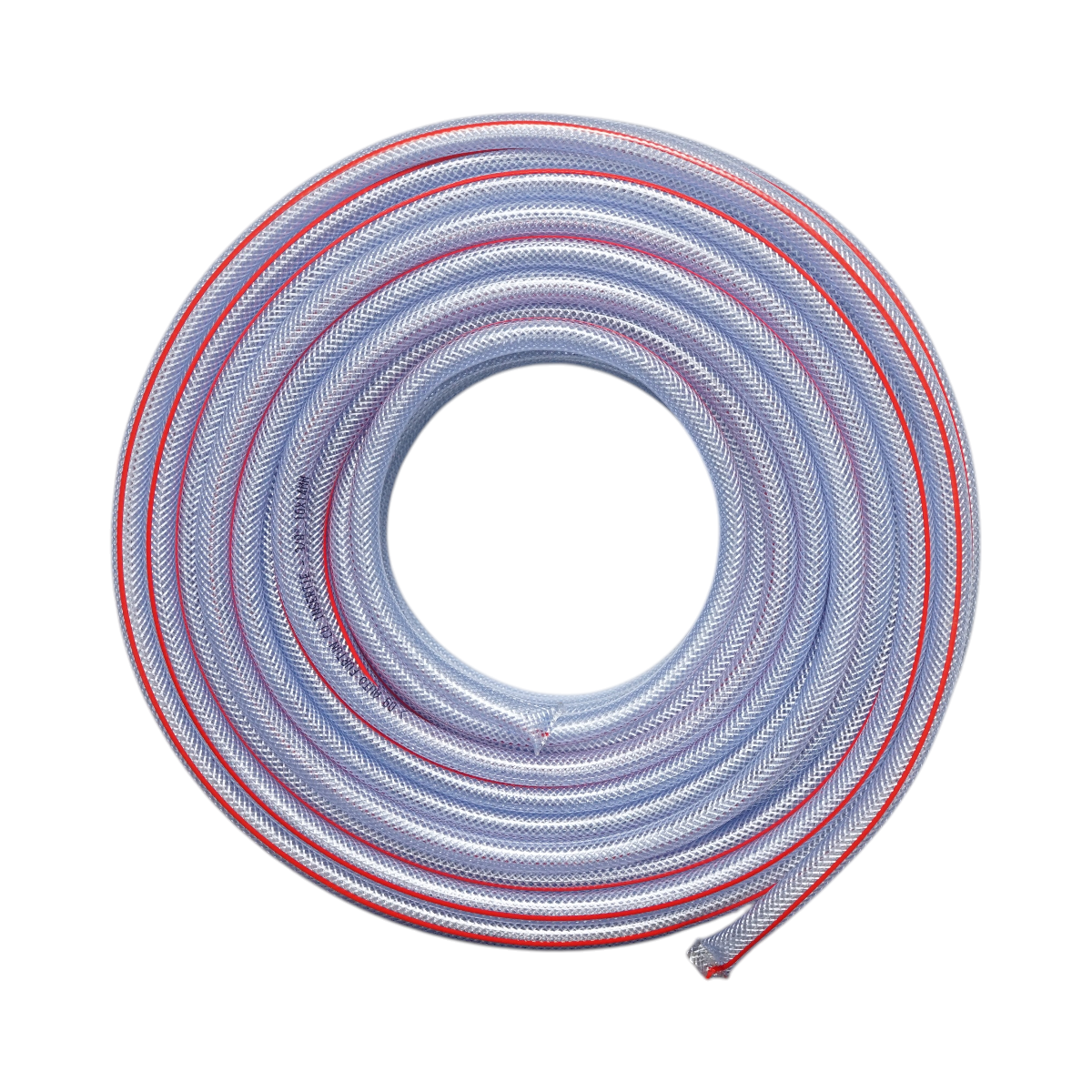 Furtun gradina PVC transparent 3/8 inch (10mm), PN9 bar, 10x14mm cu insertie textila impletita 50m/rola - imagine 2