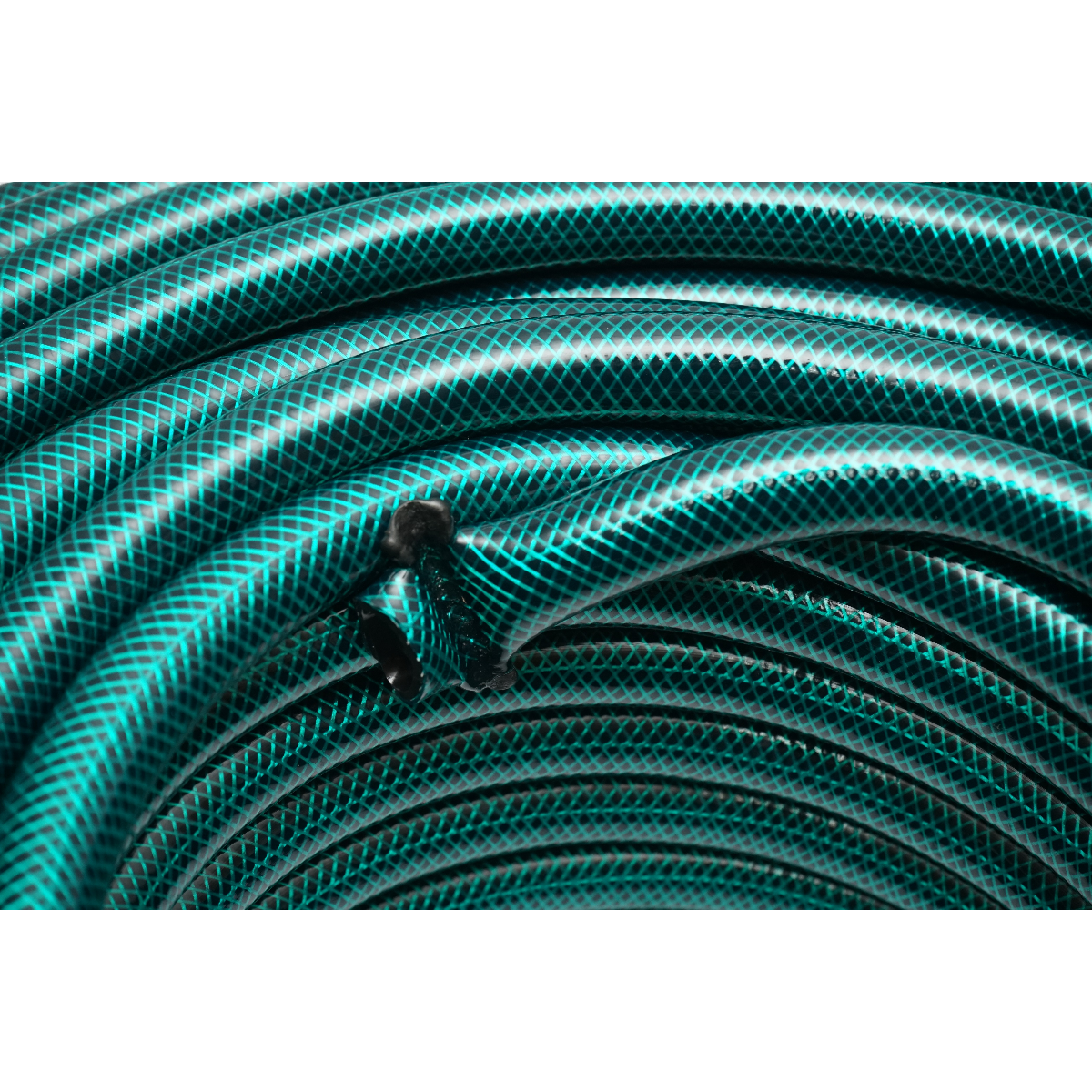 Furtun gradina PVC verde 1/2 inch (12.7mm), PN8 bar cu insertie textila impletita 50m/rola - imagine 4