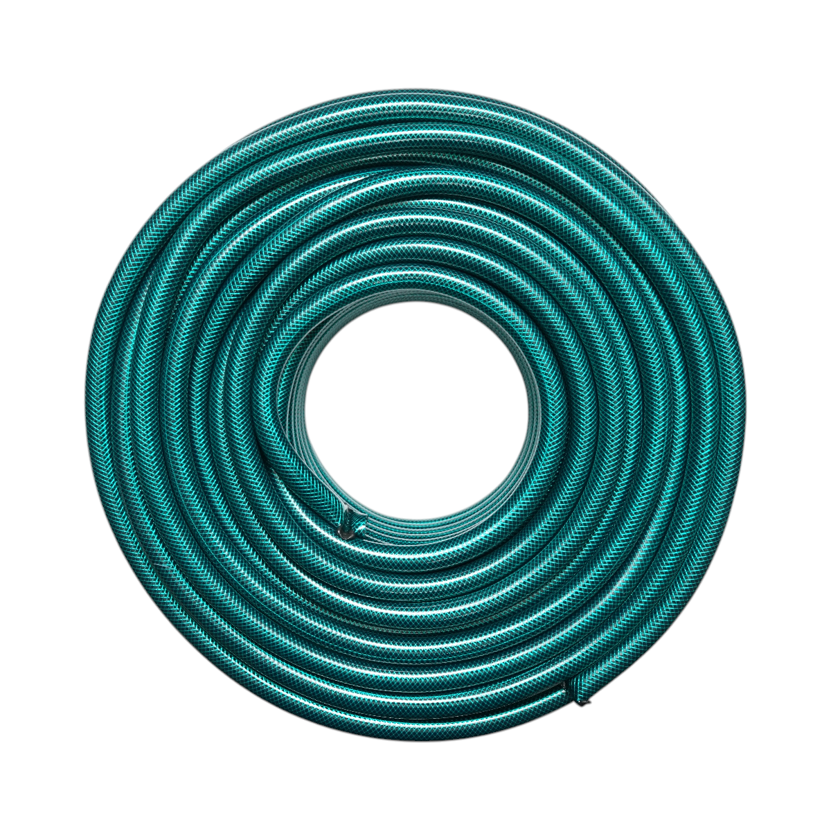 Furtun gradina PVC verde 1/2 inch (12.7mm), PN8 bar cu insertie textila impletita 50m/rola - imagine 2