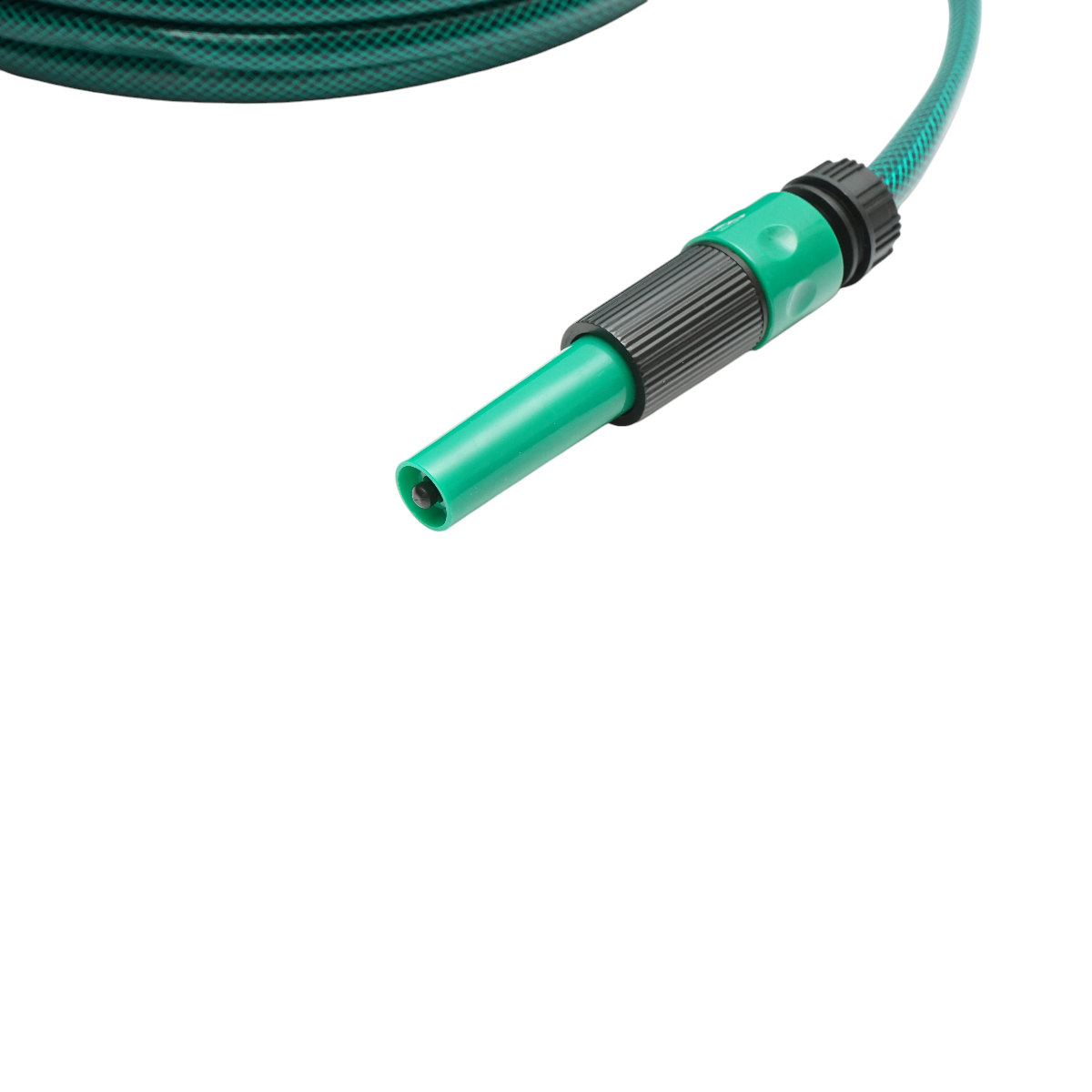 Set rola 20m furtun gradina PVC impletit 1/2 inch cu duza stropit reglabila, conectori si adaptor robinet 3/4-1/2 inch Breckner Germany - imagine 6