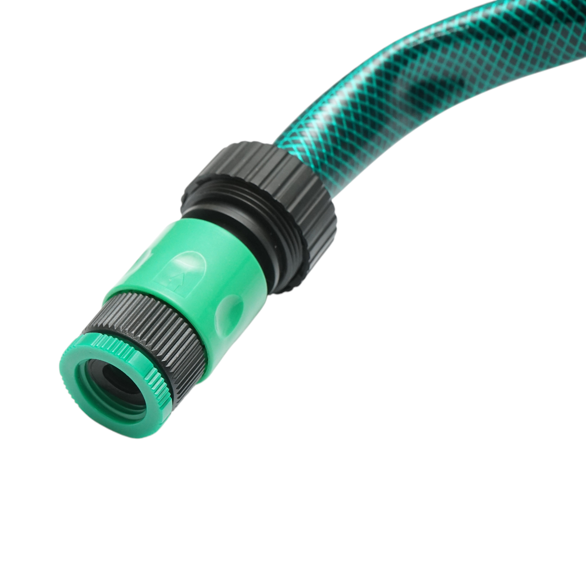 Set rola 20m furtun gradina PVC impletit 3/4 inch cu duza stropit reglabila, conectori si adaptor robinet 3/4 inch Breckner Germany - imagine 5