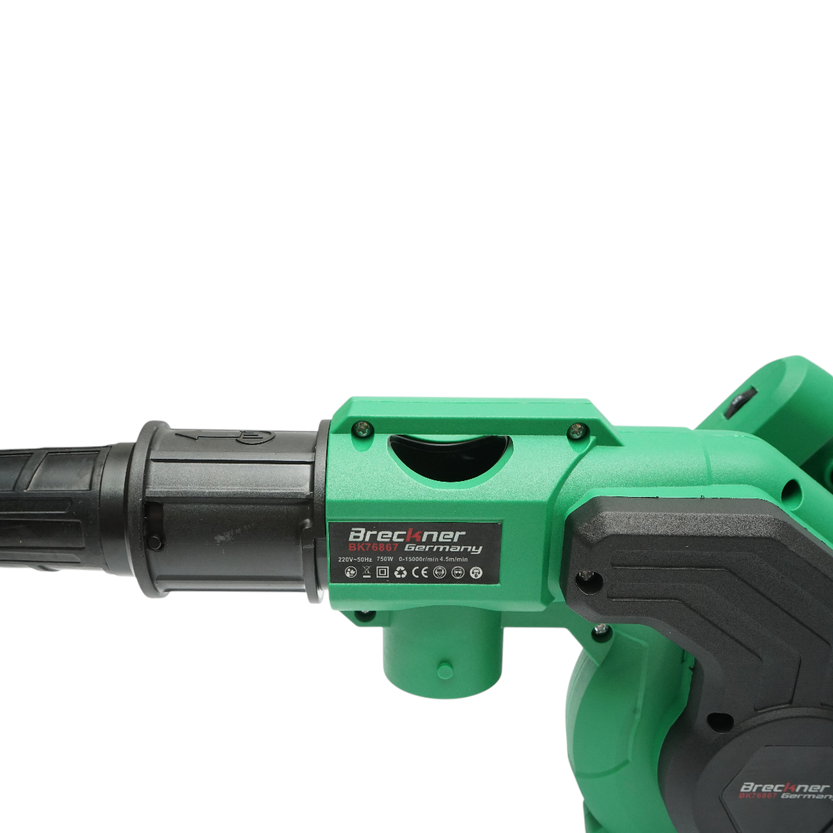 Suflanta aer si aspirator de gradina 750W, 220V, debit aer 4.5 m3/min, turatie 15000rpm Breckner Germany - imagine 8