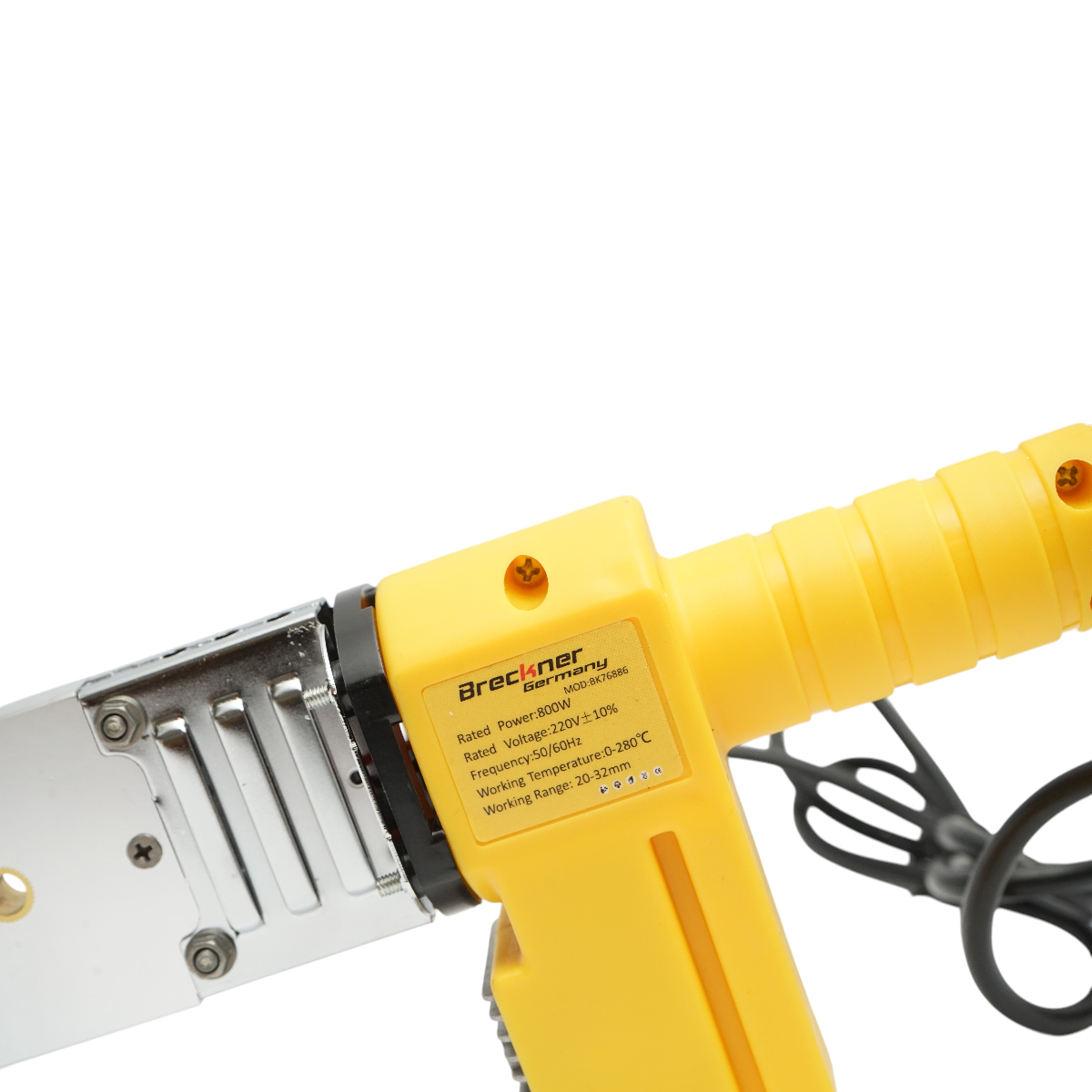 Trusa masina sudat tevi PPR 800W cu afisaj digital 0-280°C, 3 bacuri 20-25-32mm Breckner Germany - imagine 10
