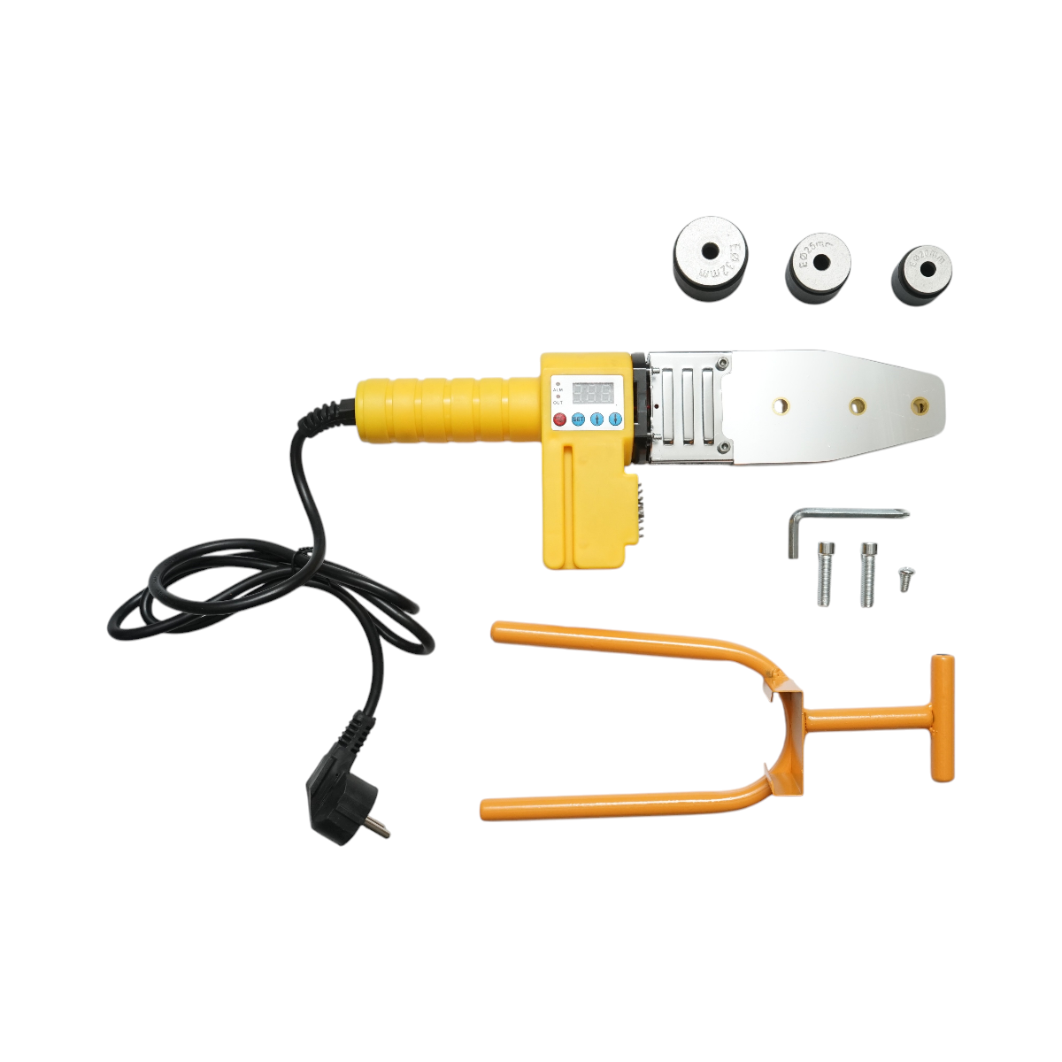 Trusa masina sudat tevi PPR 800W cu afisaj digital 0-280°C, 3 bacuri 20-25-32mm Breckner Germany - imagine 3