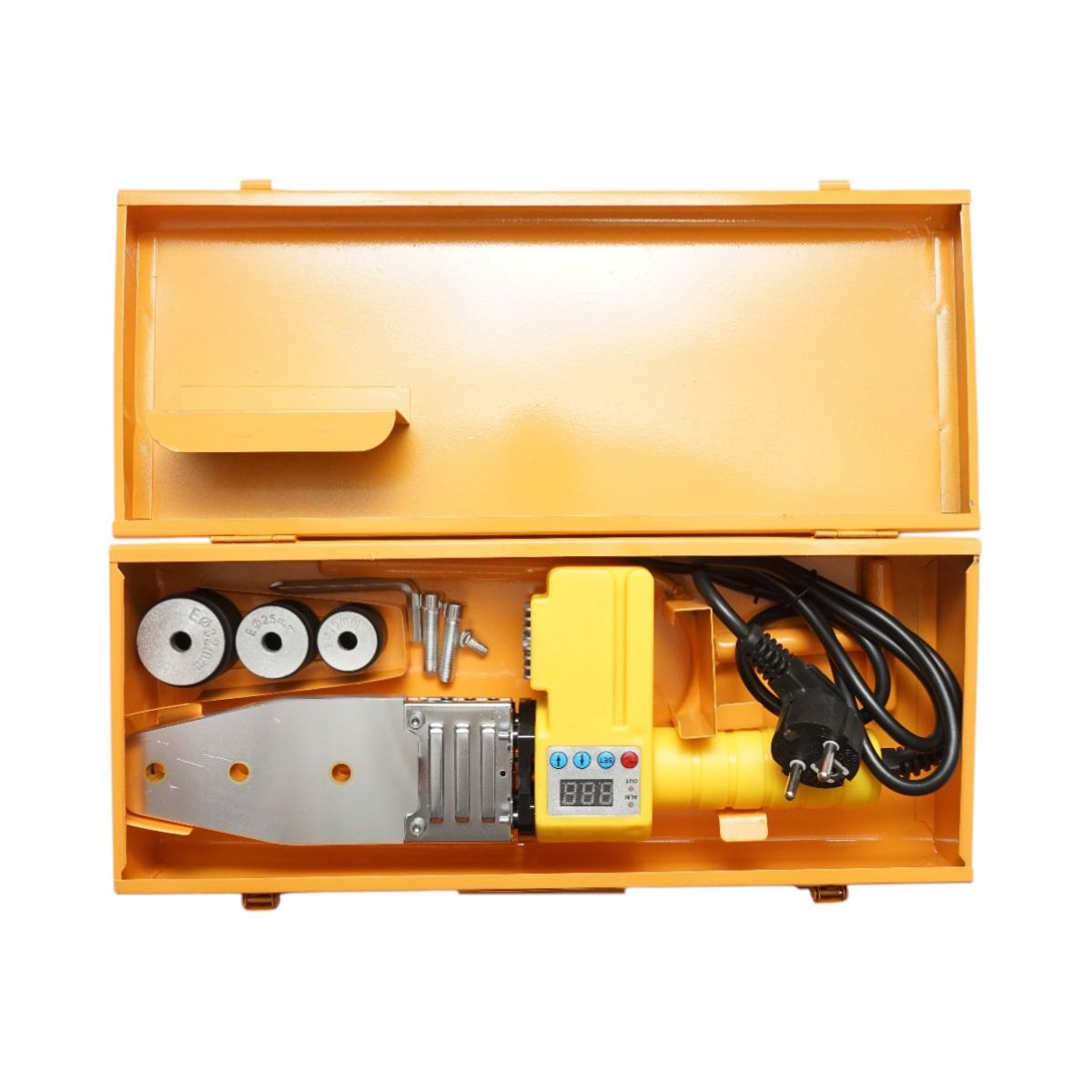 Trusa masina sudat tevi PPR 800W cu afisaj digital 0-280°C, 3 bacuri 20-25-32mm Breckner Germany - imagine 2