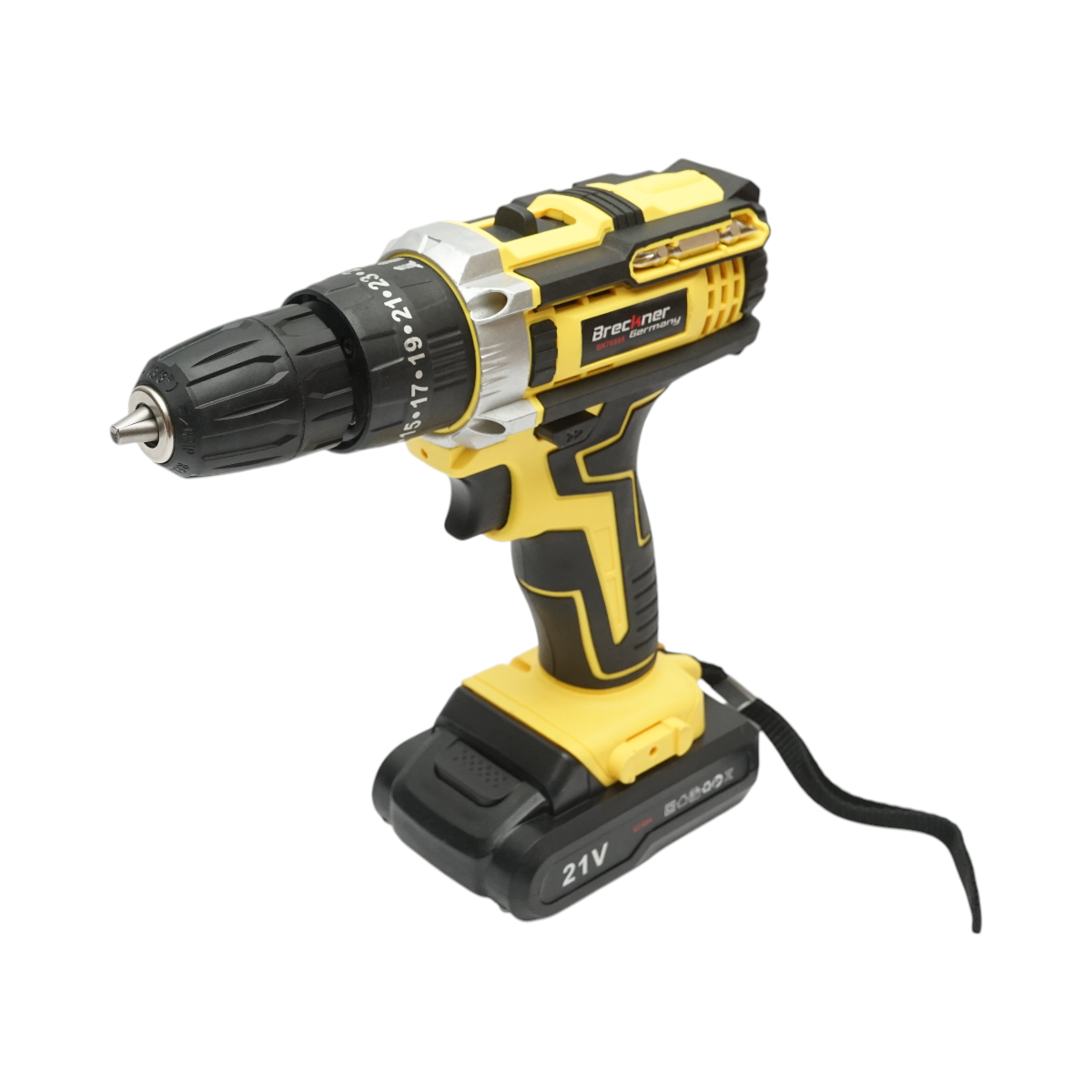 Masina de insurubat si gaurit cu percutie, 2 acumulatori 21V, 1.5Ah Li-ion, cuplu 29Nm, mandrina 10mm, 0-350/1350rpm Breckner Germany - imagine 4