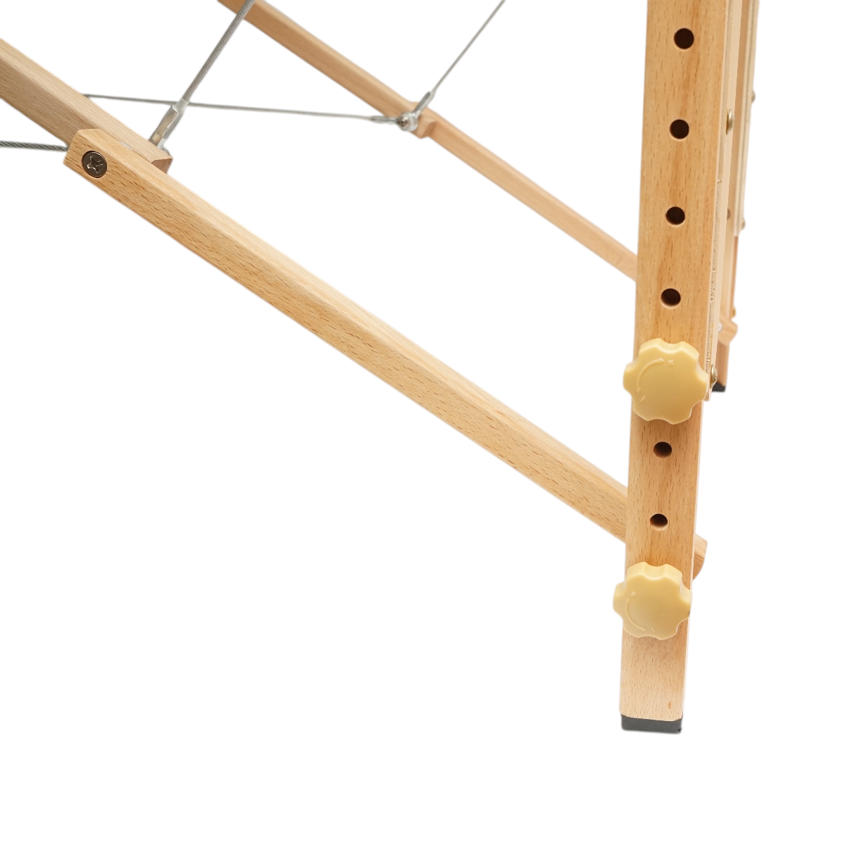 Masa de masaj pliabila portabila 3 zone, cadru lemn, spuma 5cm, inaltime 55-76cm, piele ecologica rosu burgundy 60x213cm THOR - imagine 10