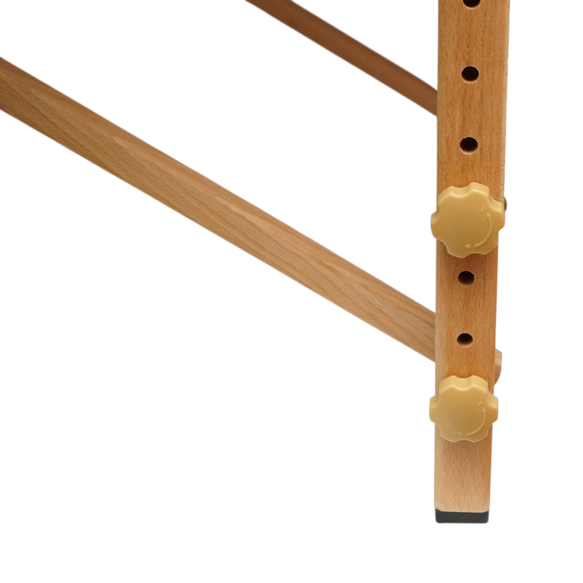 Masa de masaj pliabila portabila 3 zone, cadru lemn, spuma 5cm, inaltime 55-76cm, piele ecologica crem 60x213cm THOR - imagine 10