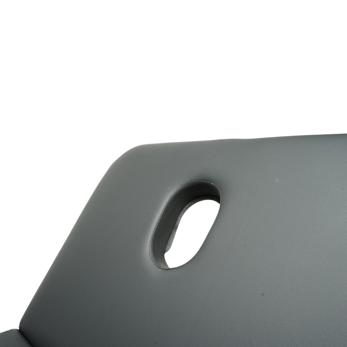 Masa de masaj pliabila portabila 3 zone, cadru lemn, spuma 5cm, inaltime 55-76cm, piele ecologica neagra 60x213cm THOR - imagine 10