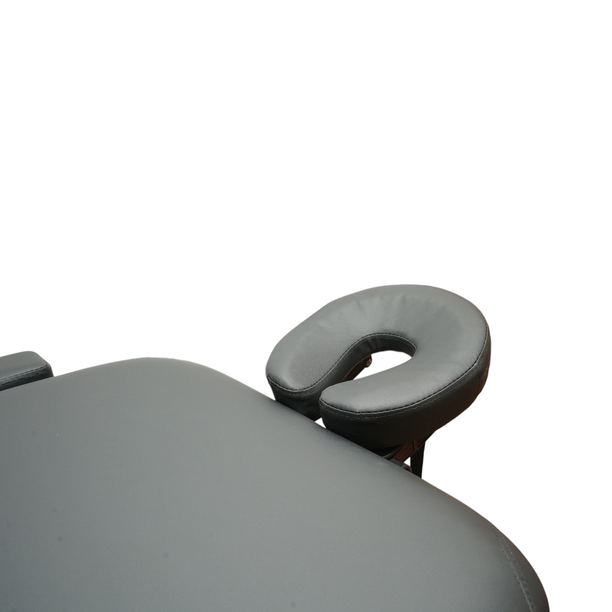 Masa de masaj pliabila portabila 3 zone, cadru lemn, spuma 5cm, inaltime 55-76cm, piele ecologica neagra 60x213cm THOR - imagine 9