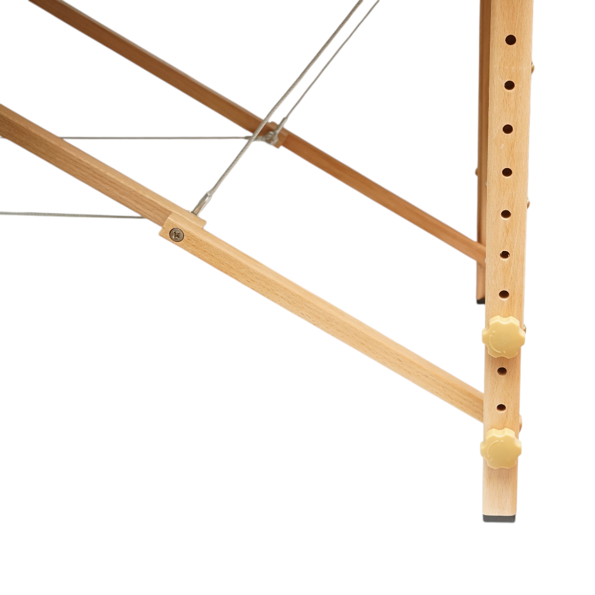 Masa de masaj pliabila portabila 2 zone, cadru lemn, spuma 6cm, inaltime 55-76cm, piele ecologica neagra 60x213cm THOR - imagine 10