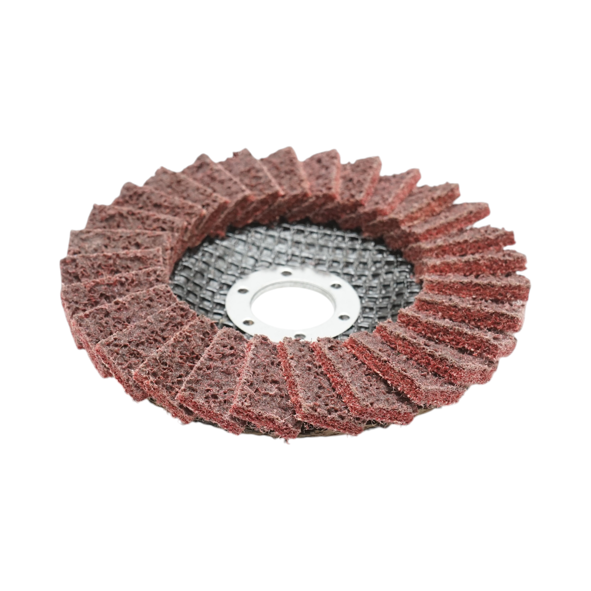 Disc abraziv lamelar netesut 125x22mm, granulatie medie pentru polisare si finisare Breckner Germany - imagine 4