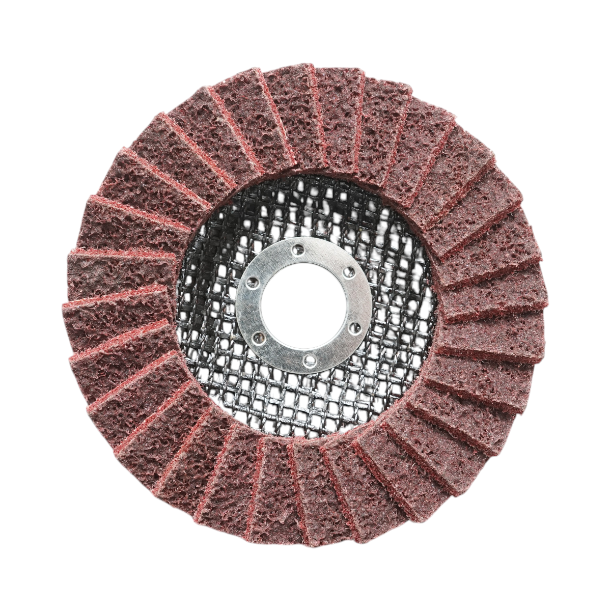Disc abraziv lamelar netesut 125x22mm, granulatie medie pentru polisare si finisare Breckner Germany - imagine 3